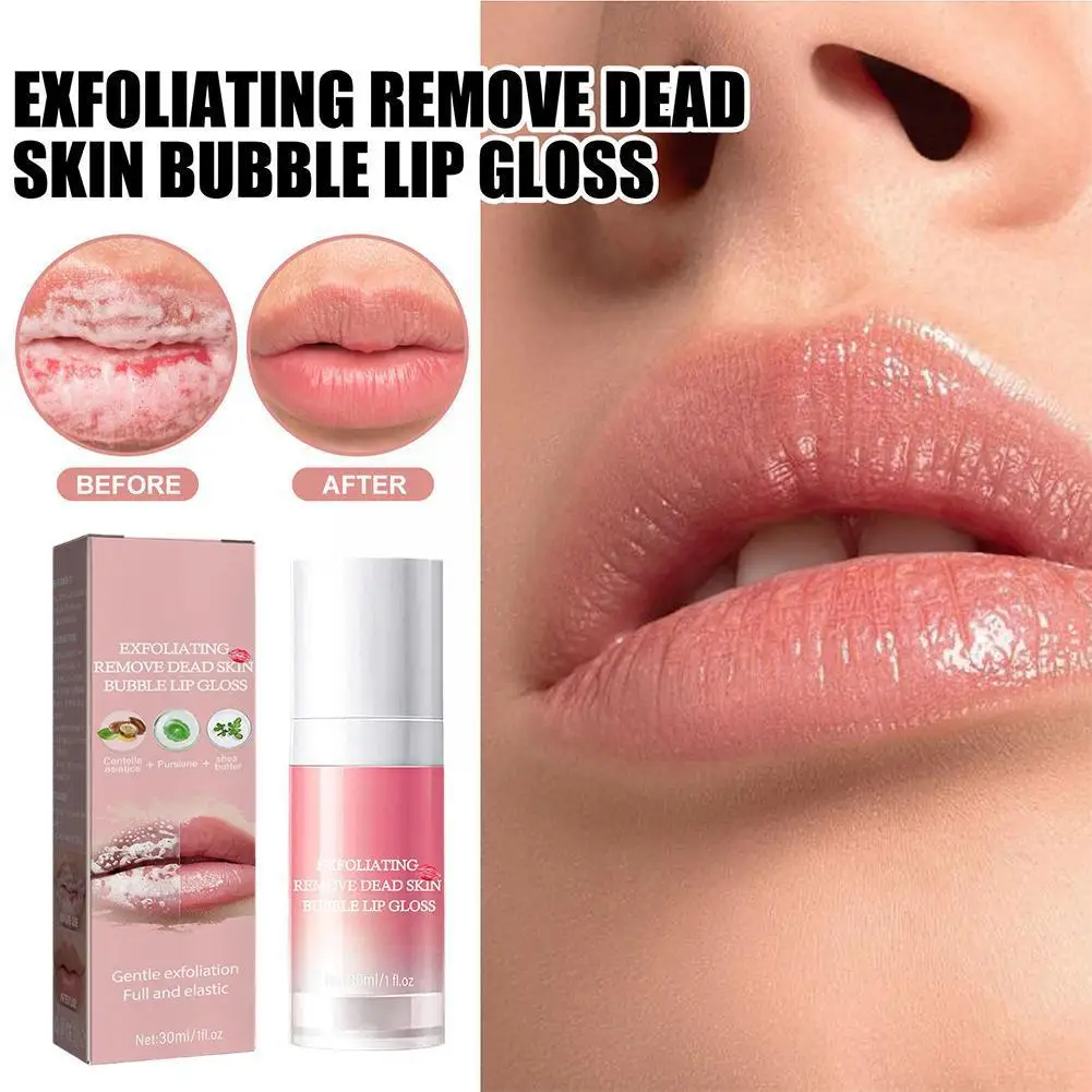 

30ML Bubble Moisten Lip Scrub Makeup Exfoliating Moisturizing lip Removal Scrub Cosmetics Gloss Skin Full Lip Dead Gel Lips N6S8