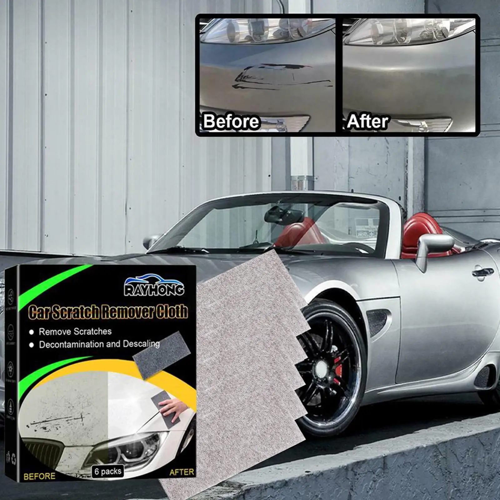 

Nano Sparkle Anti-Scratch Cloth Car Instant Polishing Paint Scratch Cloth For Repairing Car Light Paint Scratches J1Q1