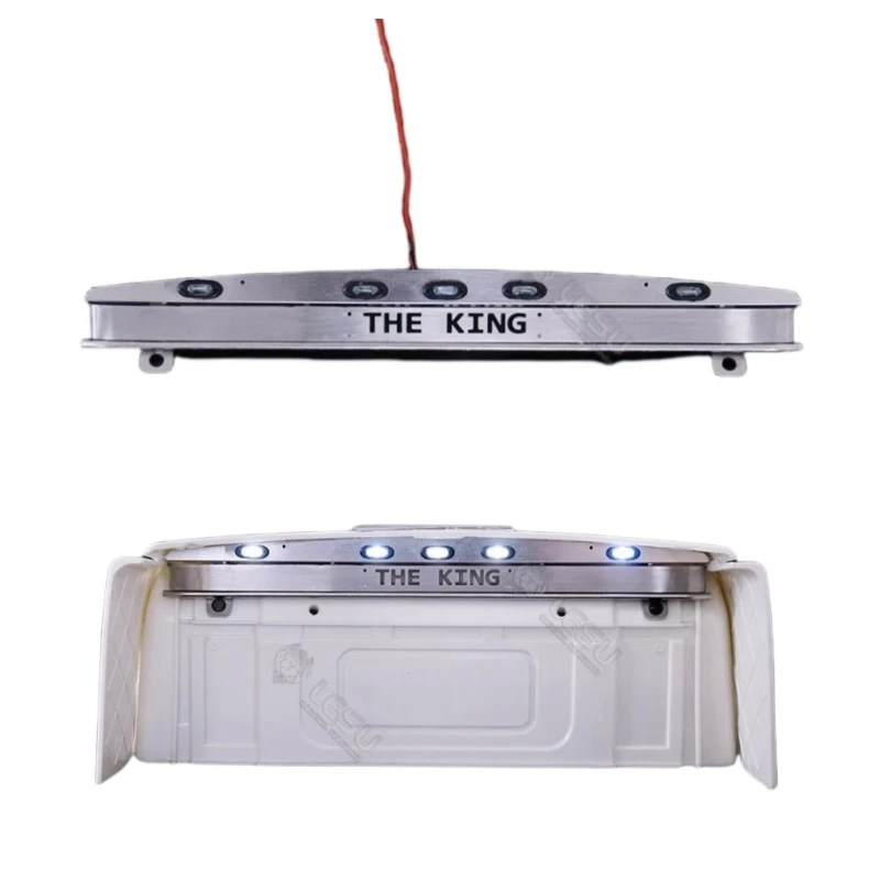 

Обновленная деталь для грузовика Lesu, вертикальная Верхняя лампа спойлера ДЛЯ радиоуправления в масштабе 1/14, автомобильный трактор R/C Tamiya R470 R620 770S 56368