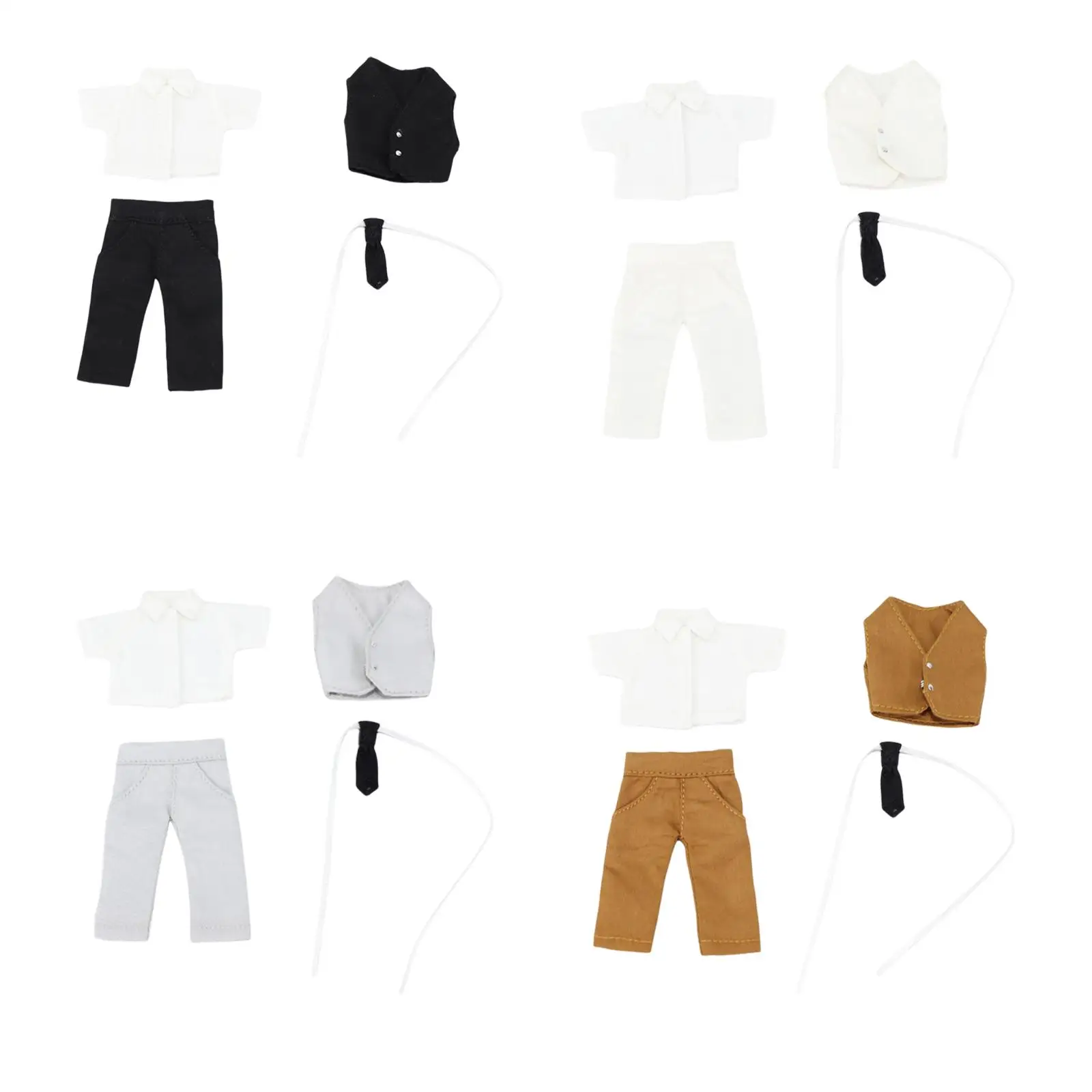 

Doll Clothes and Accessories 1: 12 Outfits Doll Clothing for Groom Boy Doll