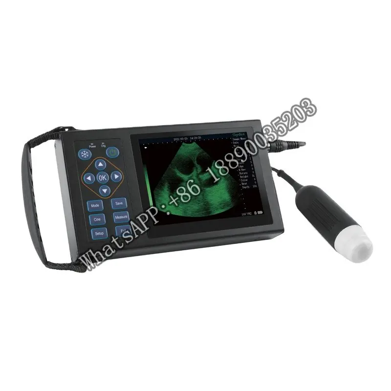 

5.6 in LED screen mini palm animal ultrasound scanner sector pig dog cat sheep test veterinary usg machine