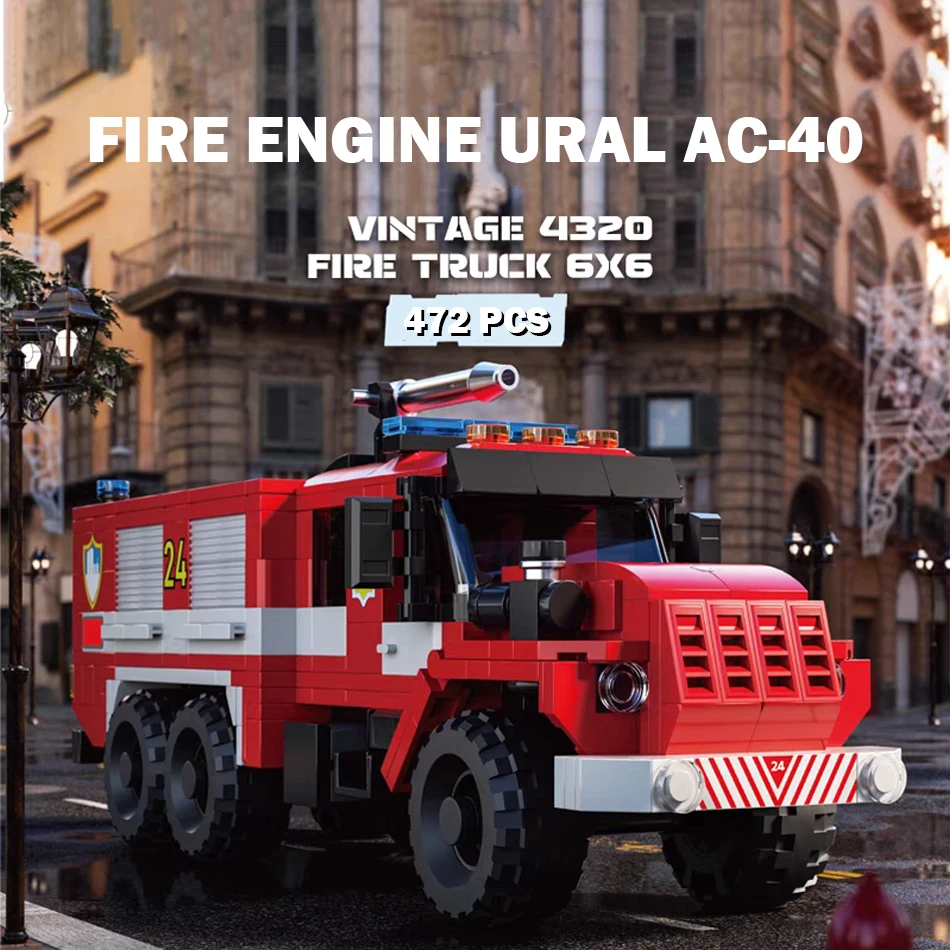 Конструктор пожарная машина JIMITU 472 деталей