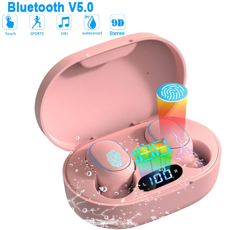Беспроводные наушники E7S Bluetooth 5 0 Hi-Fi без потерь спортивные мини-наушники TWS для