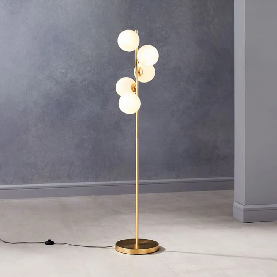 

Modern LED living room floor lamps bedside lights Nordic bedroom Glass ball standing lamp Luminaire home decor lighting fixtures