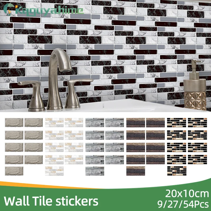 

Kaguyahime ПВХ имитация мрамора длинные кирпичные настенные наклейки сделай сам самоклеящийся кухонный пол водонепроницаемый самоклеящийся дл...