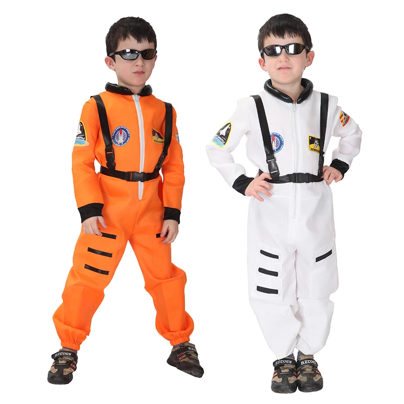 

Classic Boy Astronaut Flight Jumpsuit Costume Pilot Air Force Book Week Cosplay Carnival Halloween Fancy Party Dress