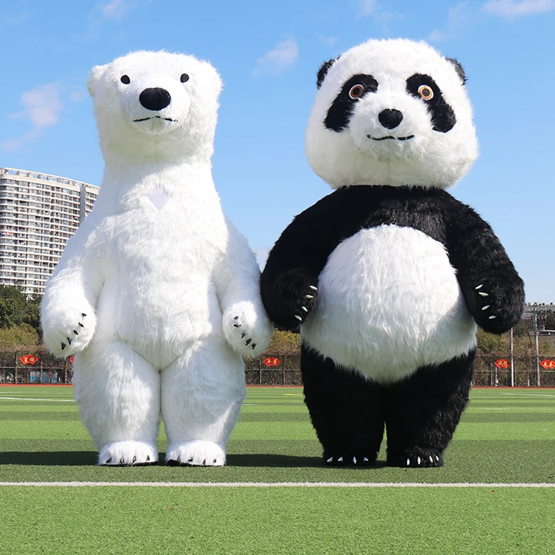 Надувная панда мультяшный кукольный костюм полярный медведь лидер продаж
