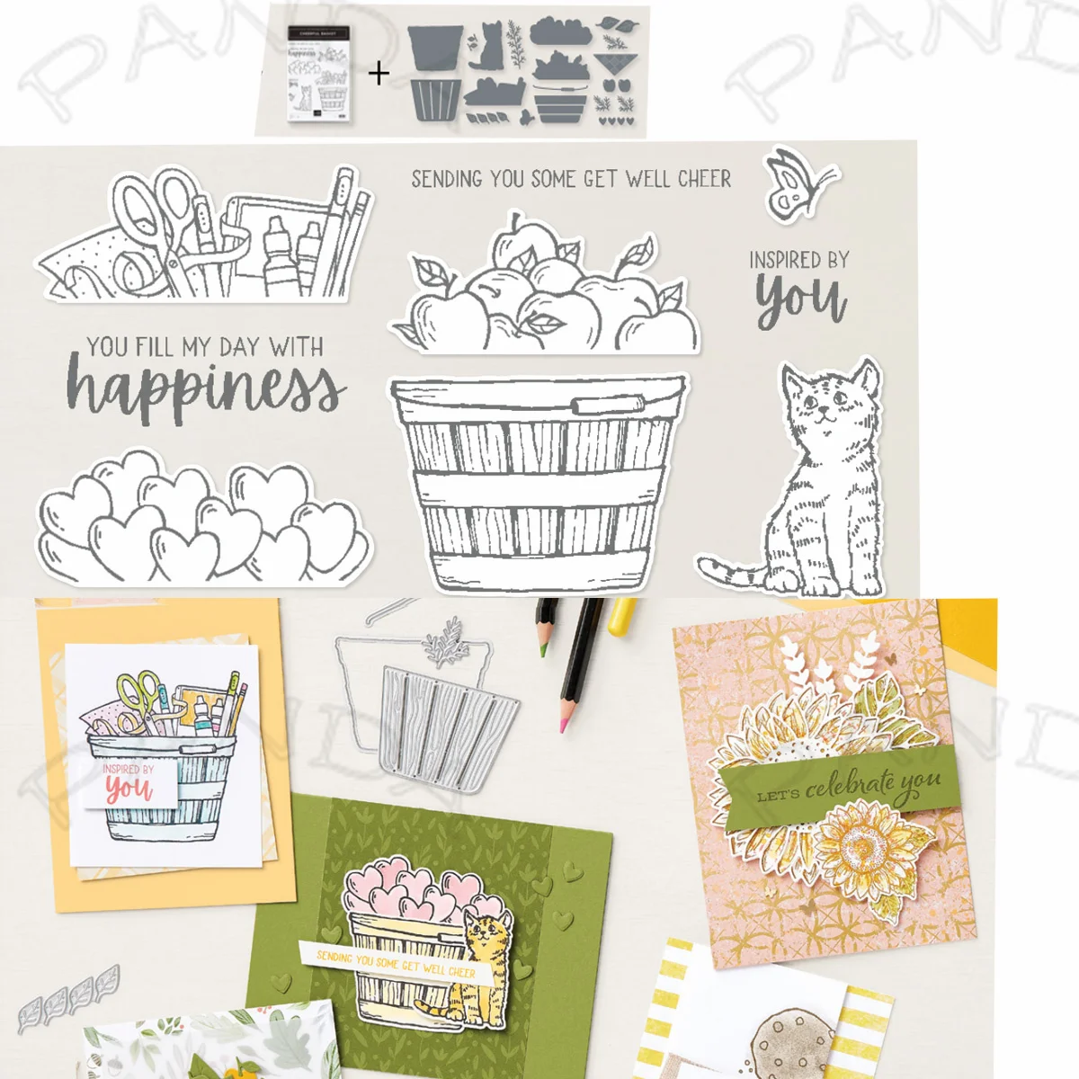 

New Basket Clear Stamps Metal Craft Cutting Dies For Diy Scrapbooking Paper Stencil Diary Decoration Embossing 2022