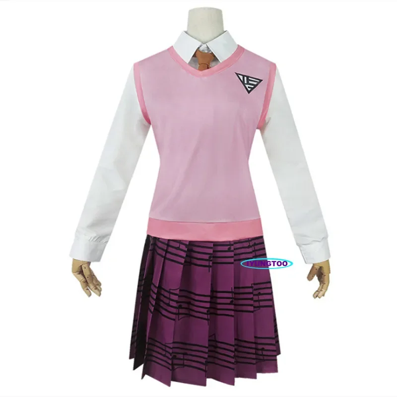 Костюм для косплея Akamatsu Danganronpa V3 Kaede женские платья аниме рубашка жилет юбка носки