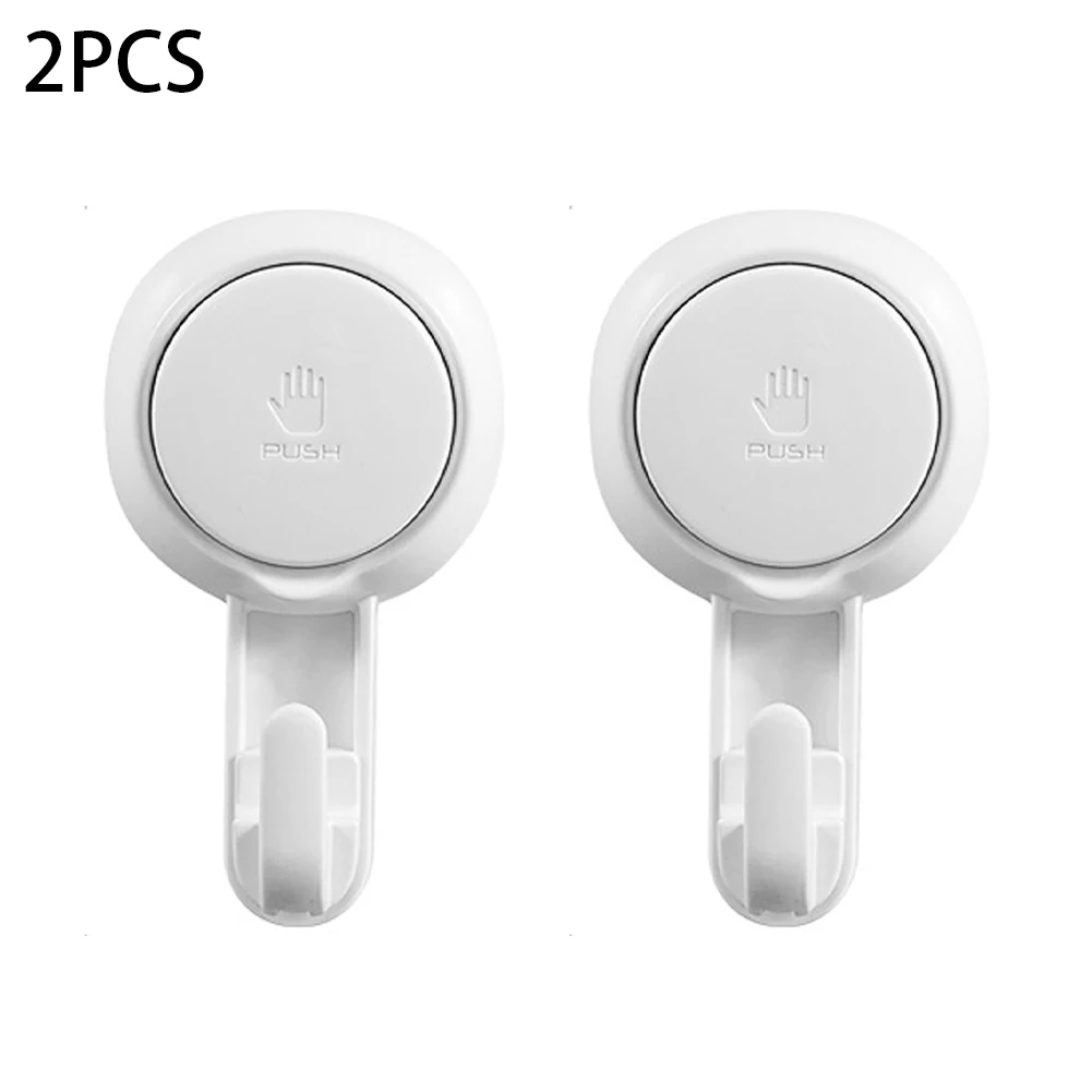 

2pcs Detachable No Drilling Wreath Towel Suction Cup Hook Home Storage Bathroom Kitchen Multifunctional Shower Heavy Duty Window