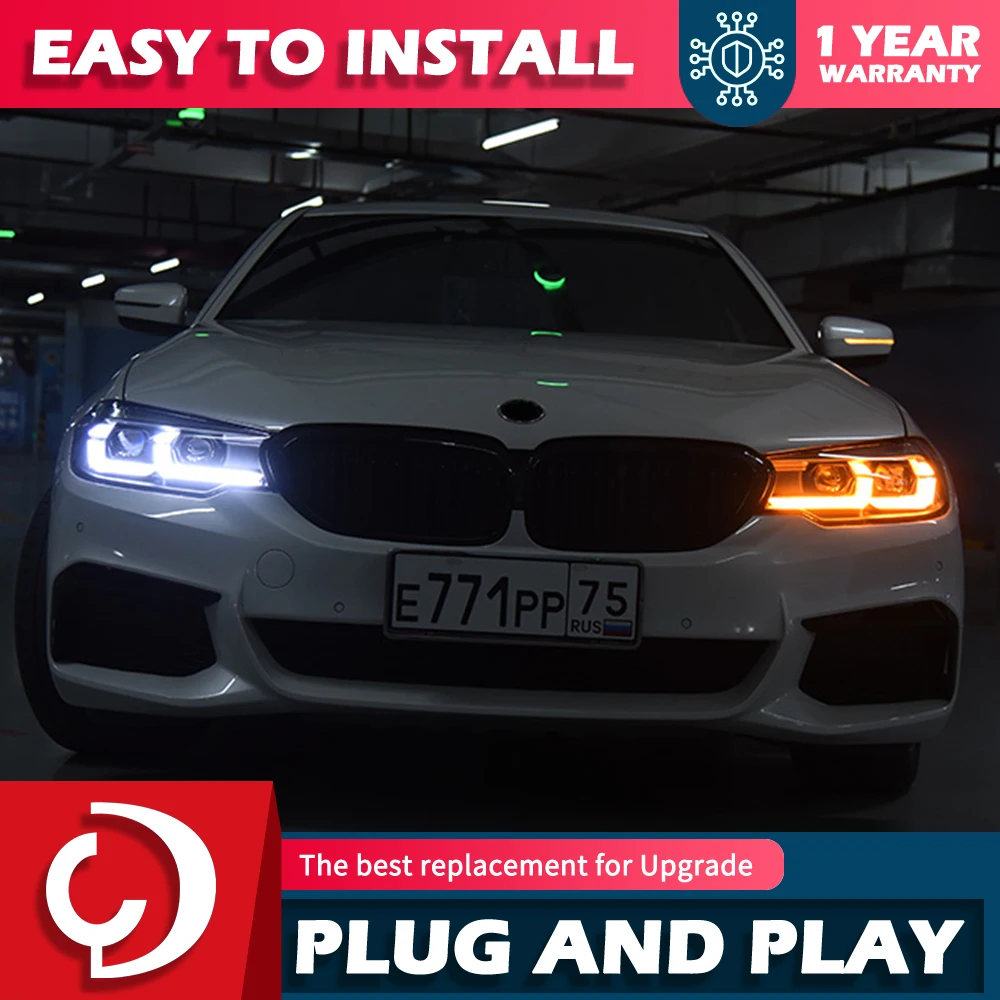 

Car Lights For BMW G30 G38 5 Series LED Auto Headlight Assembly Upgrade 520i 525i 528i 530i 535i 540i 545i 550i High Configure