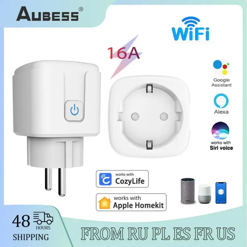 

Умная розетка с таймером и пультом ДУ, 16 А