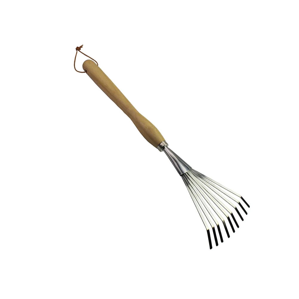 

Leaf Rake Garden Cultivating Supply Nine Teeth Gardening Soil Loosening Tool Handle Grass Remover