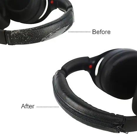 Фото Протеиновая кожа, защитная повязка на голову, подходит для наушников Anker Soundcore Life Q10 Q20 Q30 Q35/Sony WH-1000XM2/3/4 XB910N, XB900N №2
