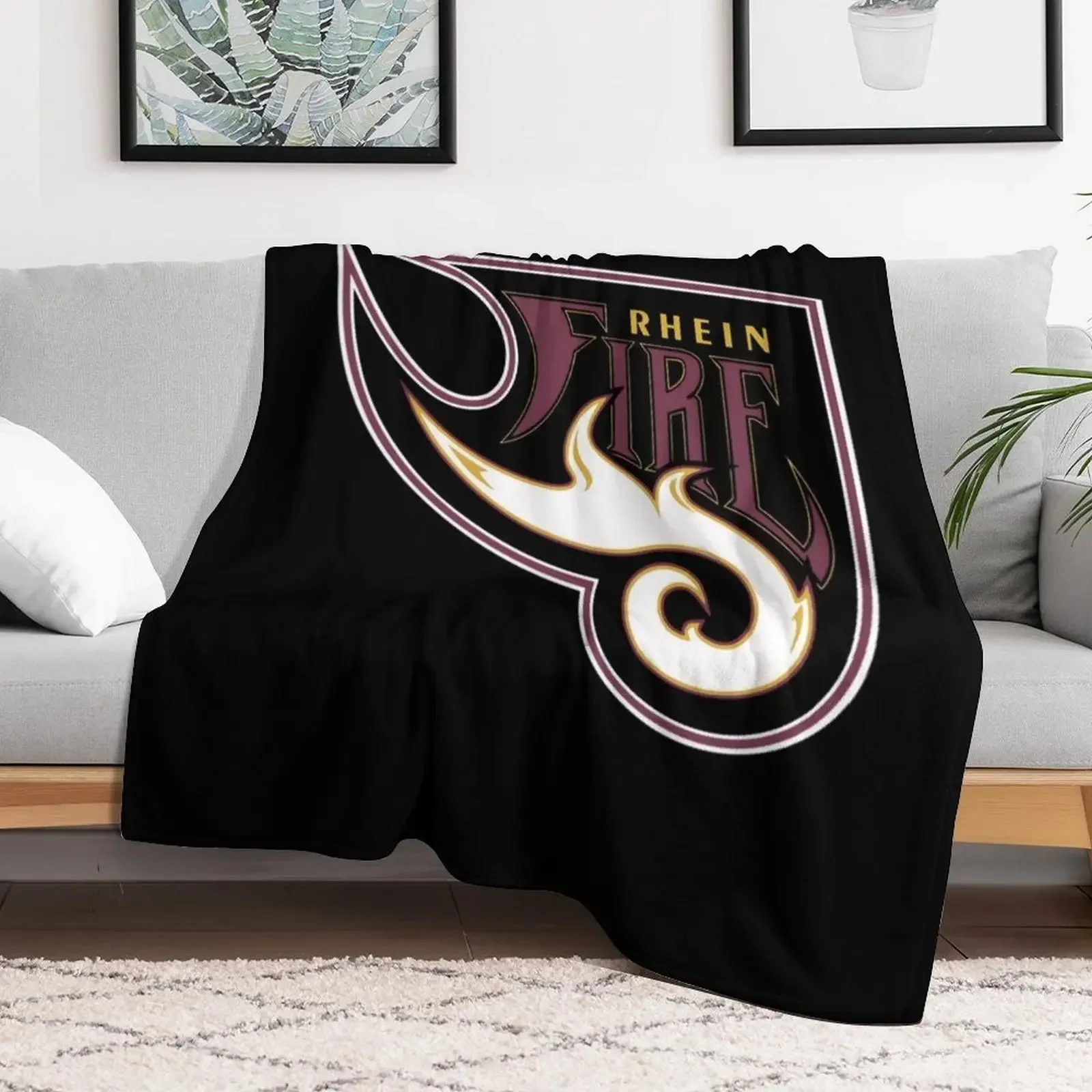 Классическое одеяло с винтажным логотипом Rhein Fire брендовые одеяла для диванов