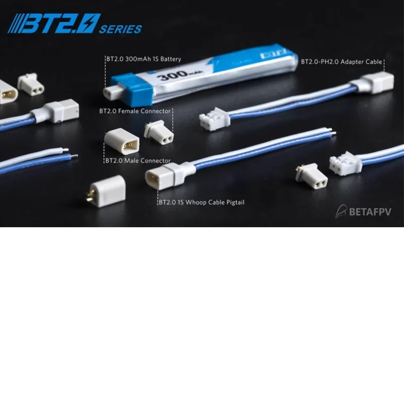 10 шт. разъемы BETAFPV BT2.0 штекер/гнездо набор 1 0 разъем типа банан для RC FPV 1S Tiny Whoop