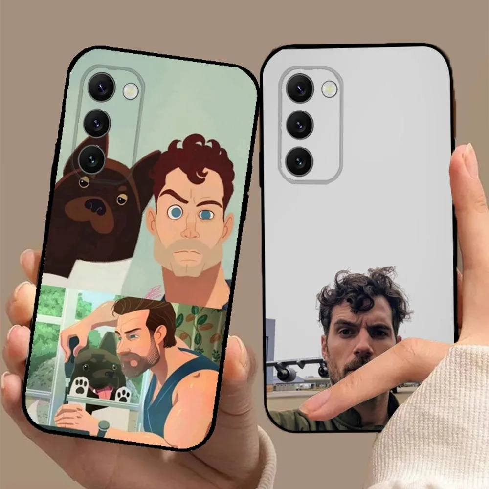 Чехол для телефона Actor H-Henry C-Cavill Samsung S24 23 22 30 21 10 9 Ultra Plus Lite FE 5G черный мягкий чехол