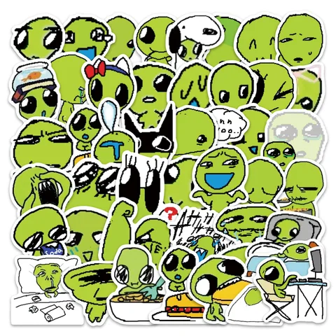 Набор из 52 стикеров с инопланетянами Bandai