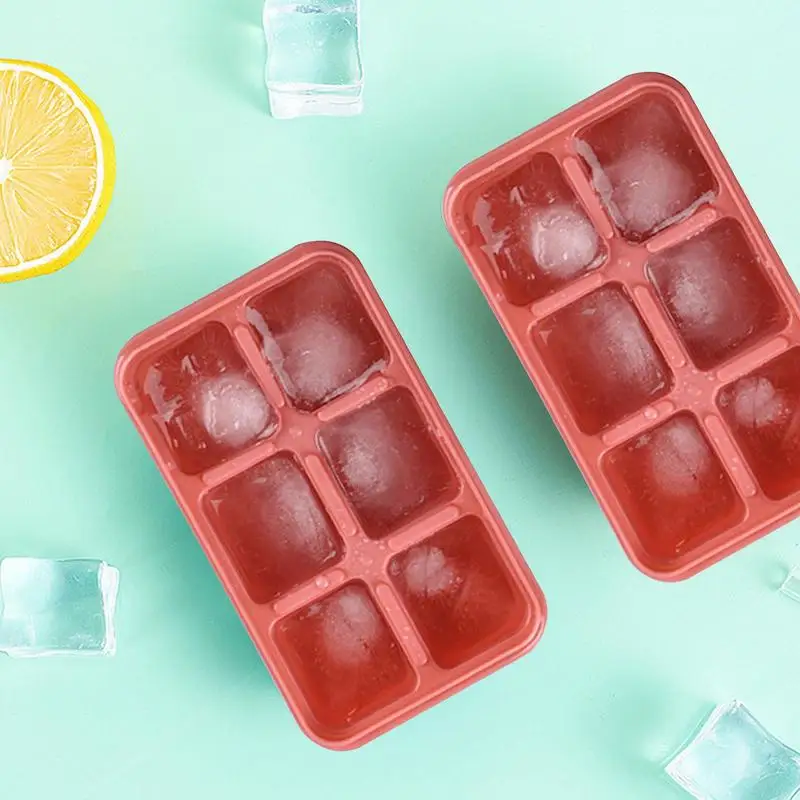 

Ice Cube Tray Easy Demolding Reusable Ice Cube Mold With Lid Easy Release Silicone Ice Cube Forms Bar Kitchen Accessories