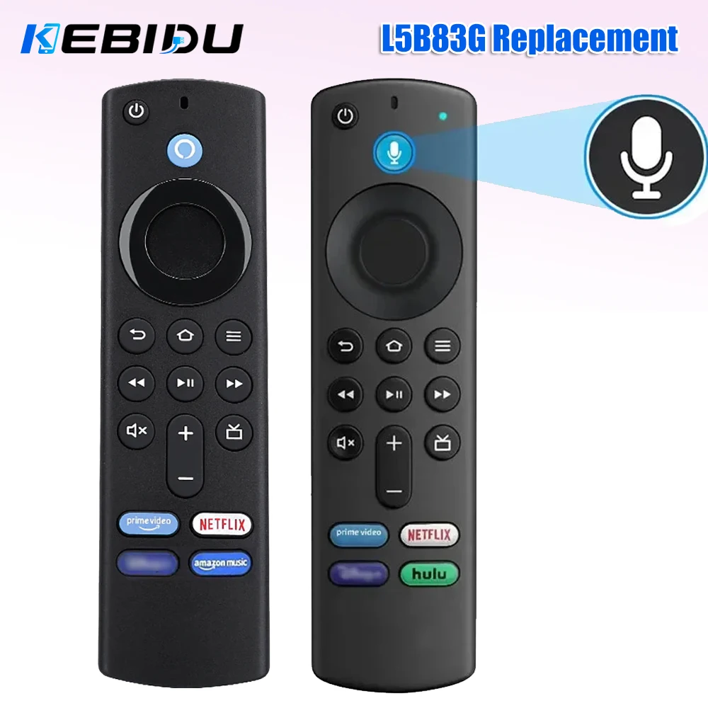 Фото Умный голосовой пульт дистанционного управления KEBIDU, замена для TV Stick 4K MAX Lite Cube, совместим с Alexa для Fire Stick TV 3-го поколения №1