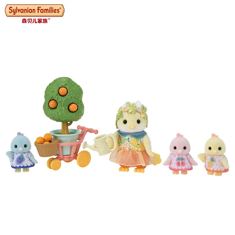 Фото Sylvanian Families: Серия «Цитрусовые птицы», Оригинальная новая реалистичная флокированная игрушка-фигурка 2026 года, подарок для девочек на праздник №5