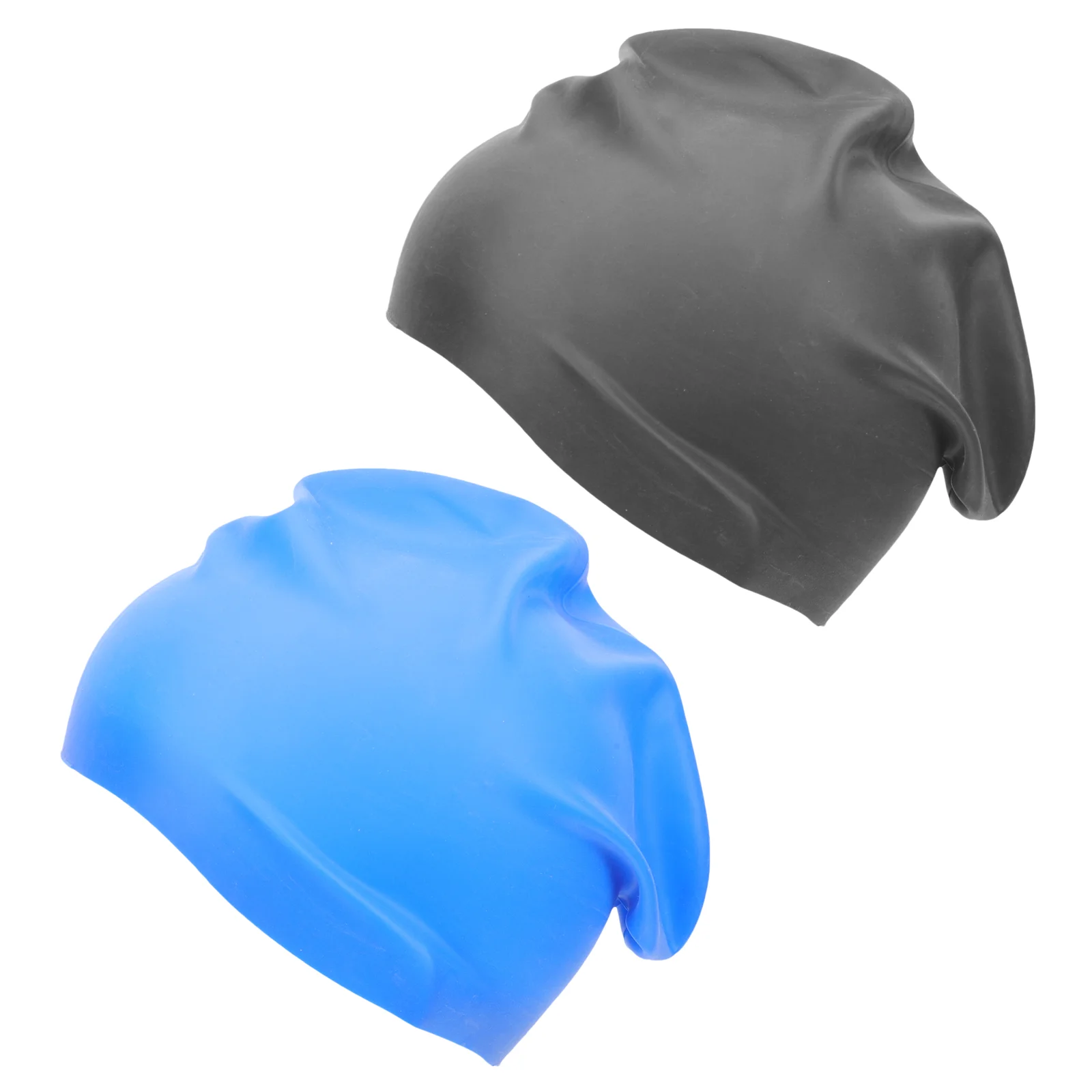 

Swim Swimming Cap Caps Hat Hair Hats Silicone Kids Long Protection Bathing Ear Men Waterproof Child Bath Color Keeps Pool Summer