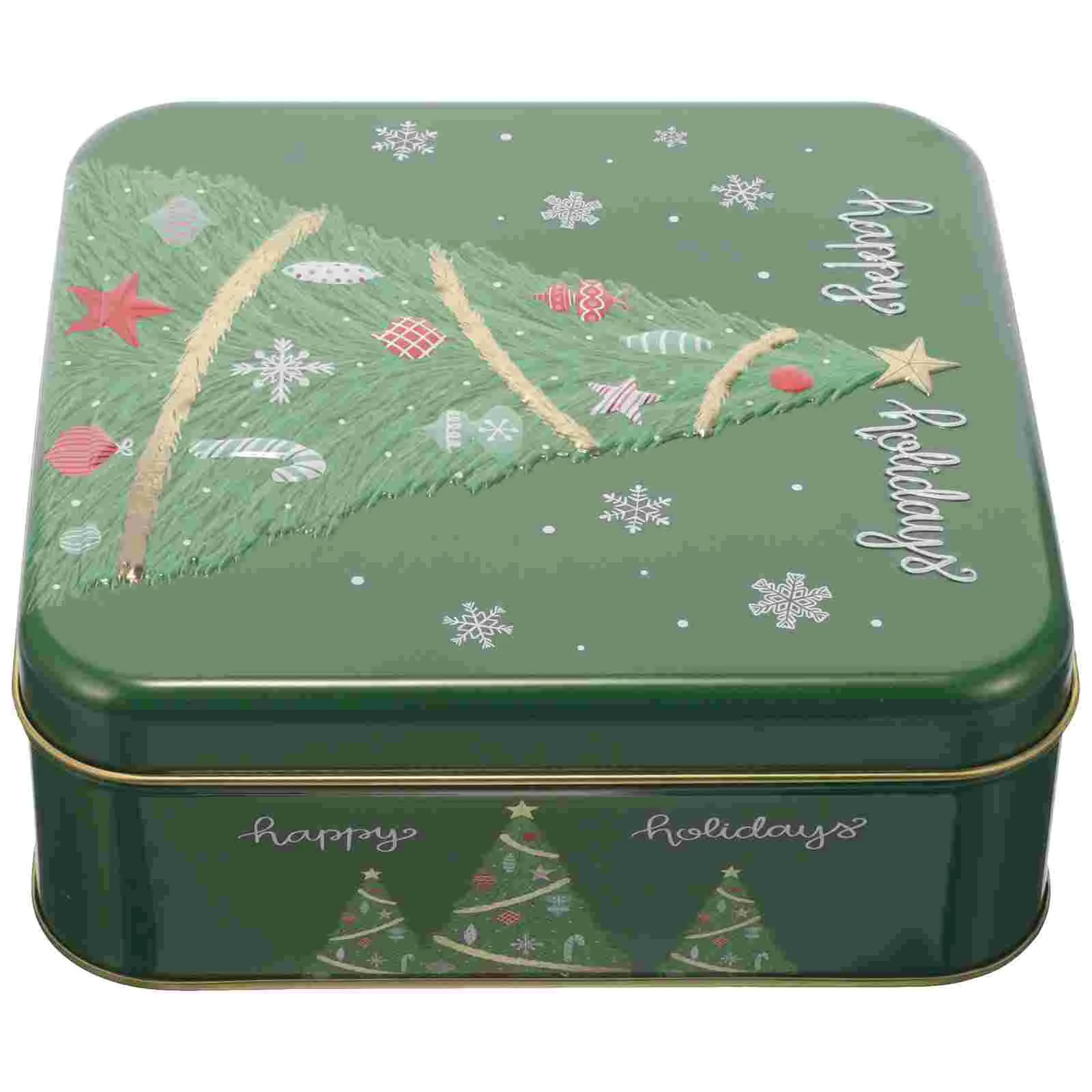 

Christmas Cookie Tin Decorative Cookie Box Small Gift Tin Christmas Theme Tin