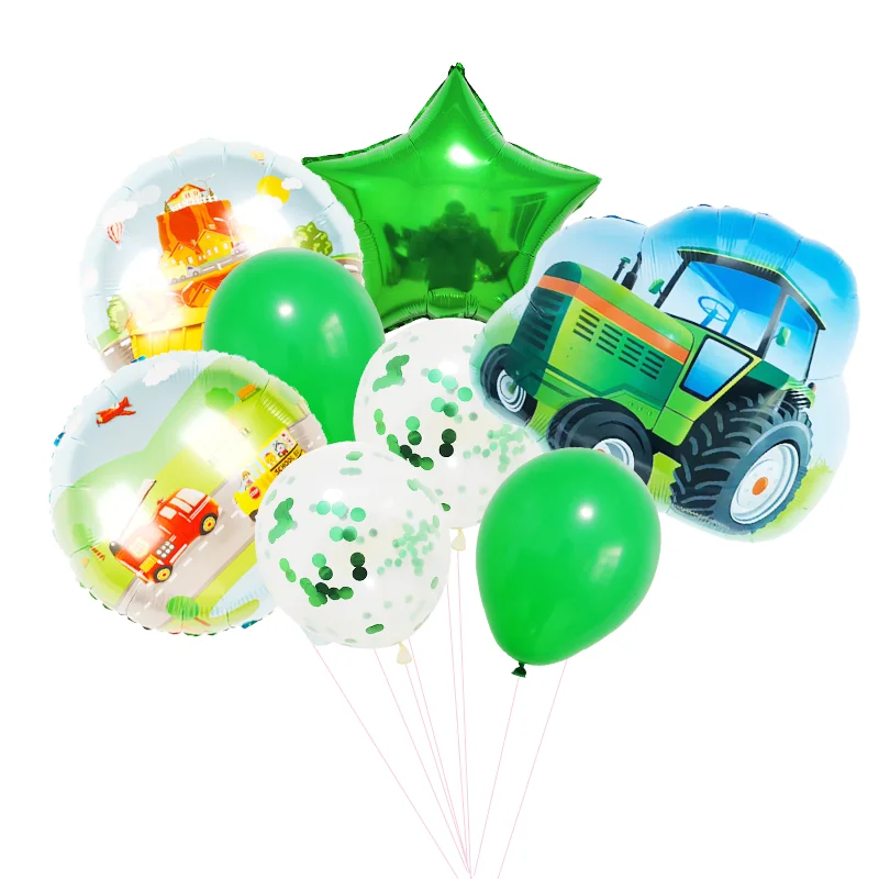 Фермерский трактор бульдозер фотосессия празднование детского дня рождения