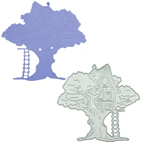 tree house pattern plant metal die cutter for scrapbooking cutting dies handmade supply embossing card clip art paper decorating