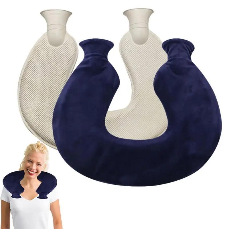 

Сумка для горячей воды, U-образная Термосумка для горячей воды, резиновая сумка для горячей воды, для шеи и плеч, портативная мягкая Термосум...