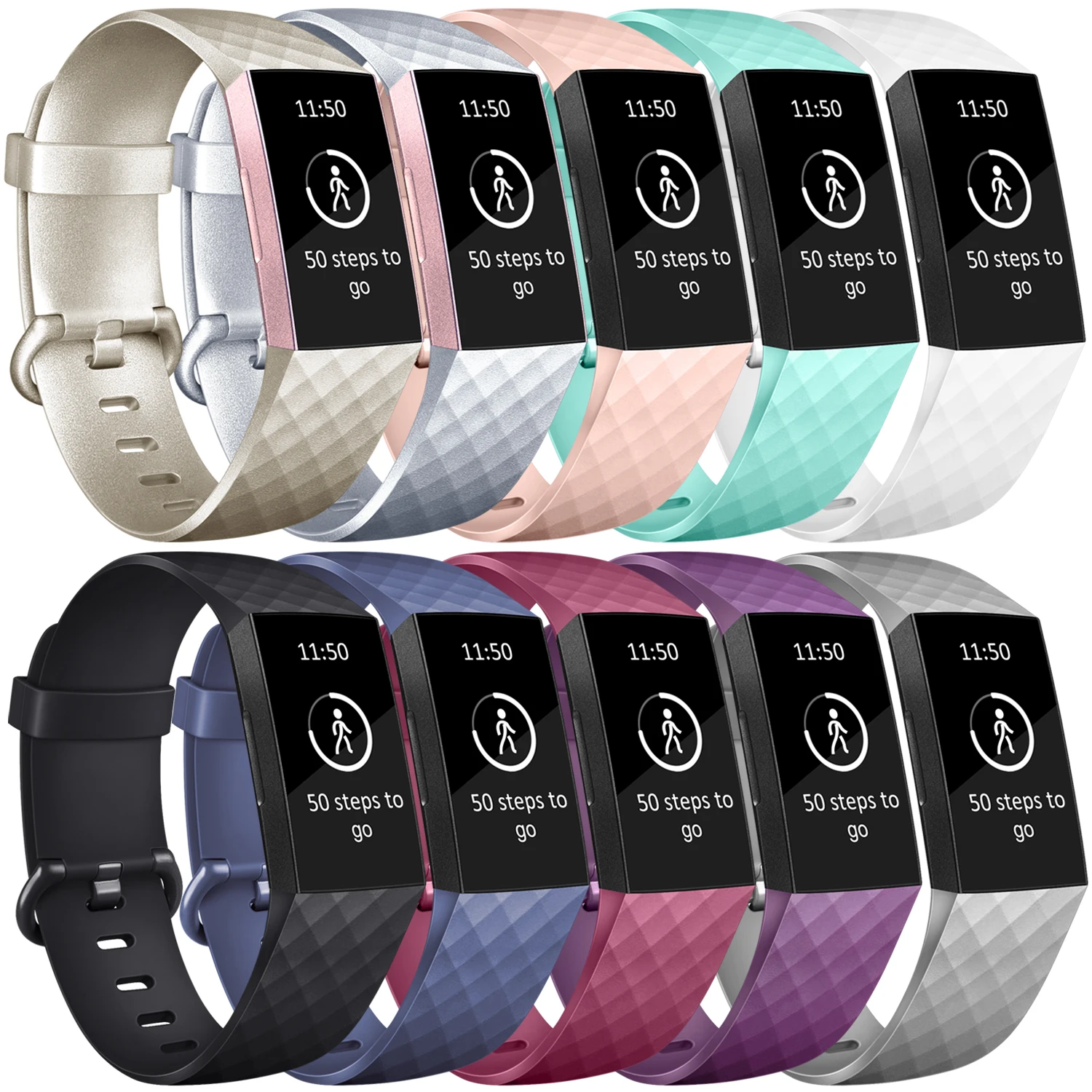 Cinturino Per Cinturino Per Fitbit Charge 4 3 3 Se Cinturino Cinturino Di Ricambio In Tpu Morbido Per Fitbit Charge 4 3 Accessori Per Orologi