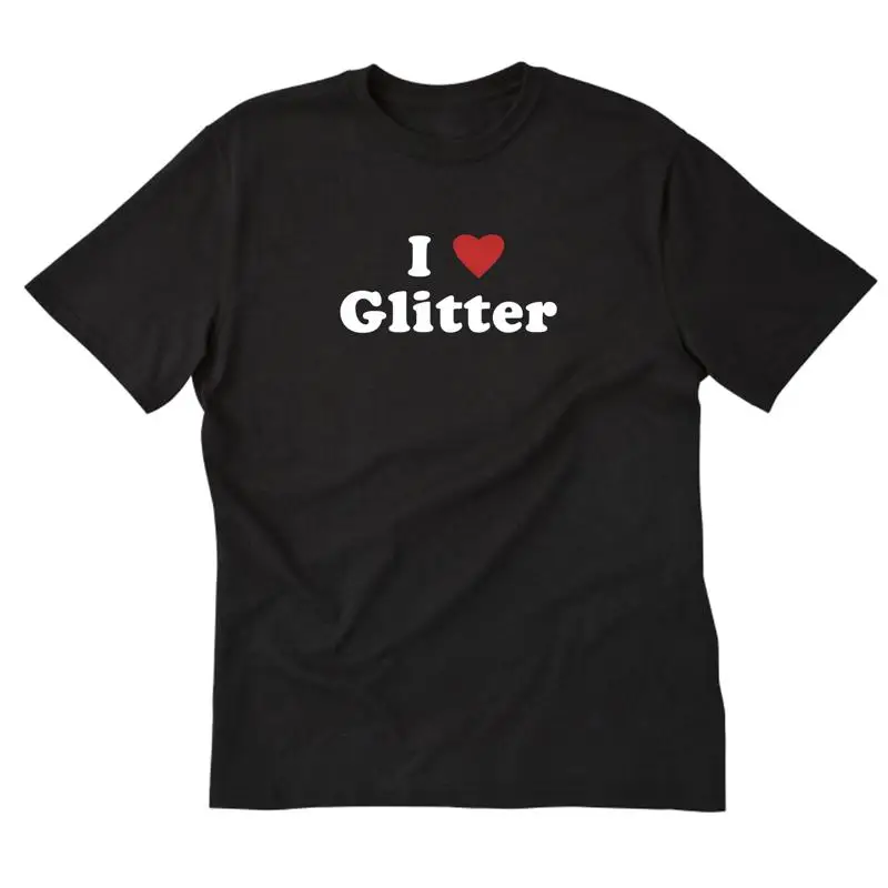 Фото Футболка I Love Glitter с сердечком №1