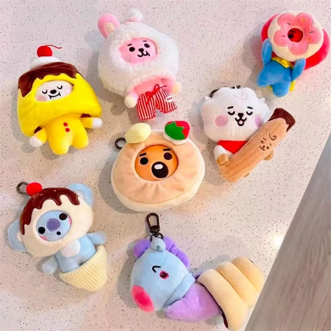 Фото BT21 KOYA SHOOKY MANG RJ COOKY CHIMMY: Милые и популярные модные куклы-животные в костюмах, подарок в виде десертного торта №4