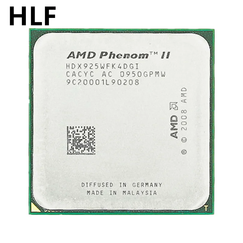 AMD Phenom II X4 925 95W 2.8 GHz Quad-Core CPU Processor HDX925WFK4DGI/HDX925WFK4DGM Socket AM3