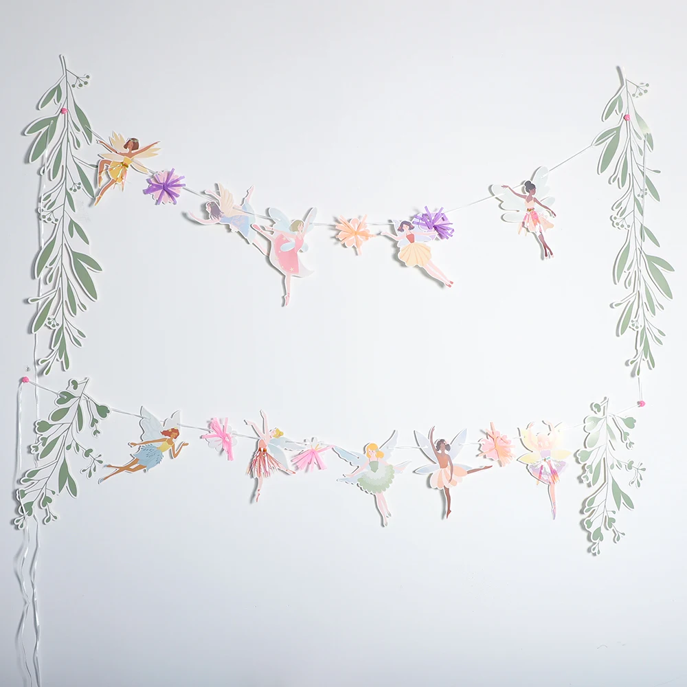 

Ретро цветочный баннер балерина для девочки