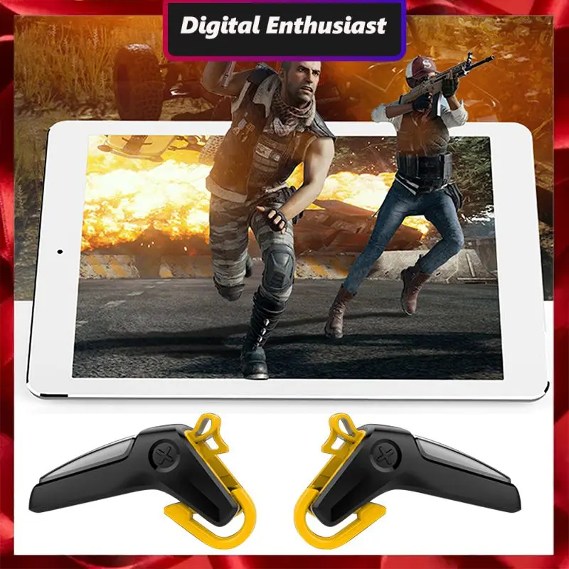 

For Mobile Phone Pubg Shooting Joysticks Game Auxiliary Left And Right Fire Button Gamepad Controller 1 Pair Portable Durable