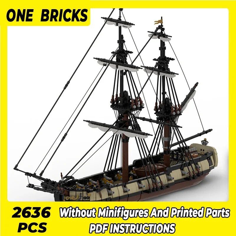 

Moc Building Bricks Military Model British HMS Romulus Bomb Ketch Boat Technology Blocks Gifts Christmas Toys DIY Sets Assembly