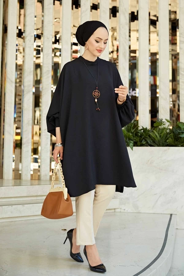 Ladies Bat Sleeve Aerobin Tunic Summer Spring 2021 ladies muslim clothes shirt for woman blouse casual long sleeve