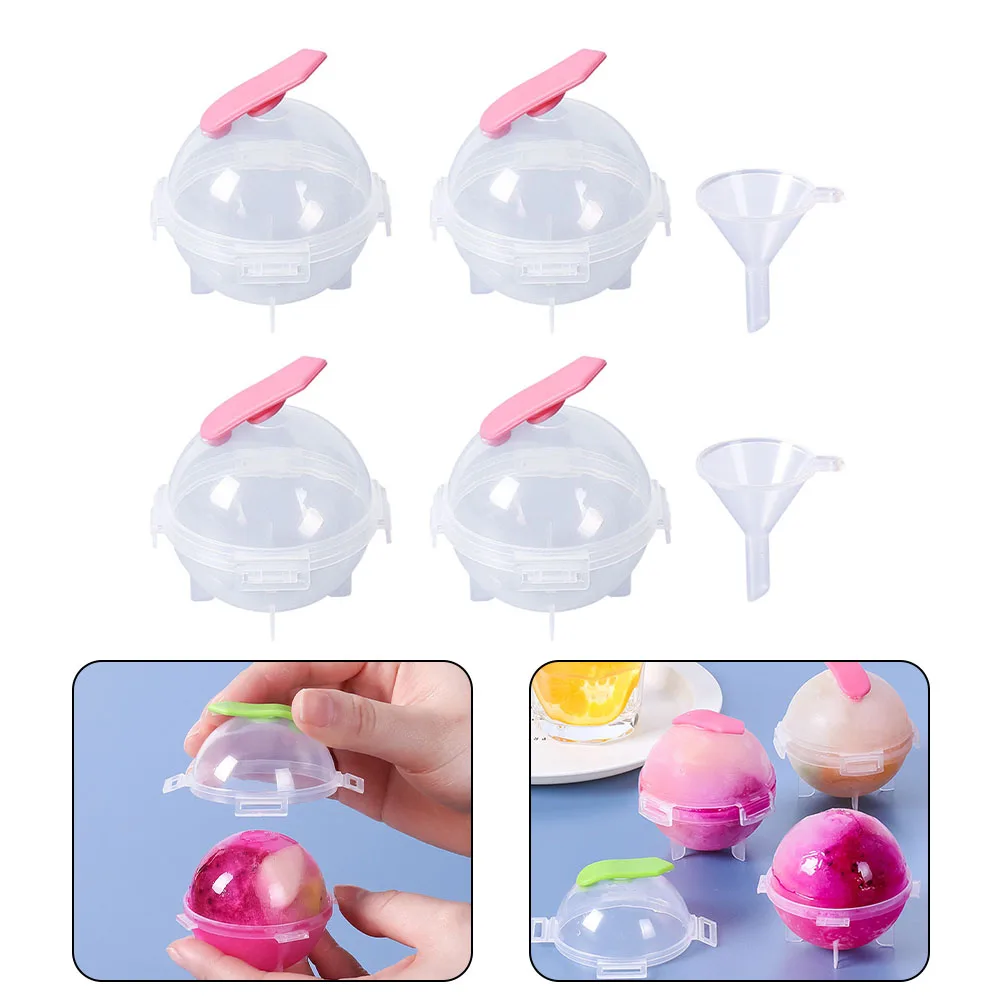 

Ice Making Mold Water Injection Brand New Diy High Quality Ice Balls Mold Reusable Whiskey Ball Maker Bar Tools