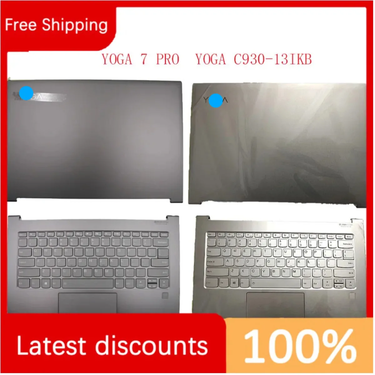 Для Lenovo YOGA C930-13IKB 7 PRO задняя крышка для экрана новый оригинальный A Shell C
