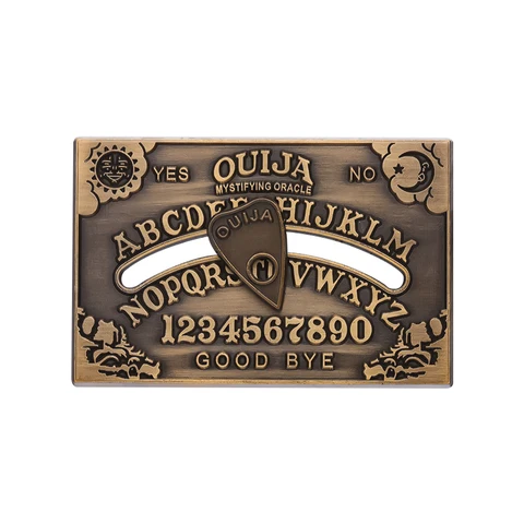 Ouija доска эмалированная булавка гадания ведьма Волшебные Панк ювелирные изделия искусственная рубашка сплав значок брошь пользовательские аксессуары оптом