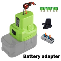 battery adapter diy connection 14 awg for ryobi one 18v li ion battery diy output converter power connector chargers tool