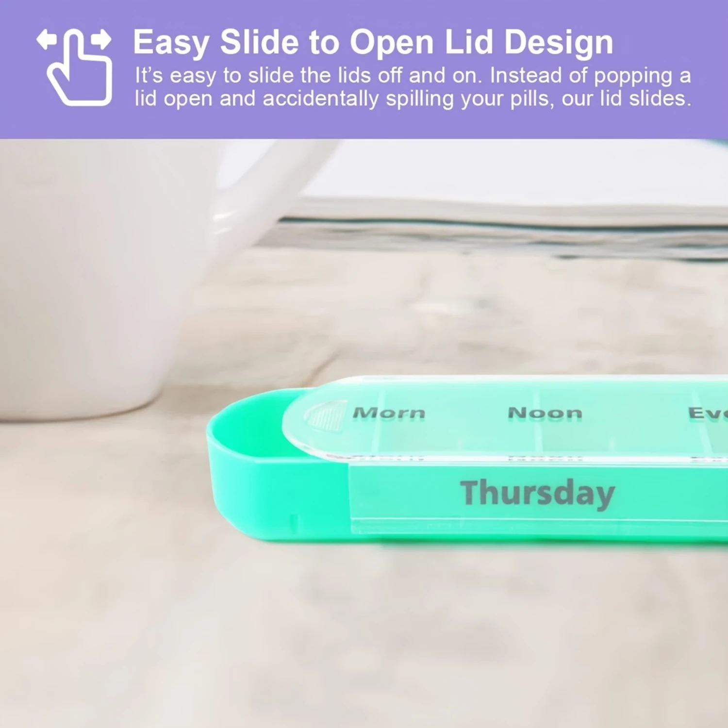 1 шт. Органайзер для таблеток Еженедельный футляр путешествий Напоминание о