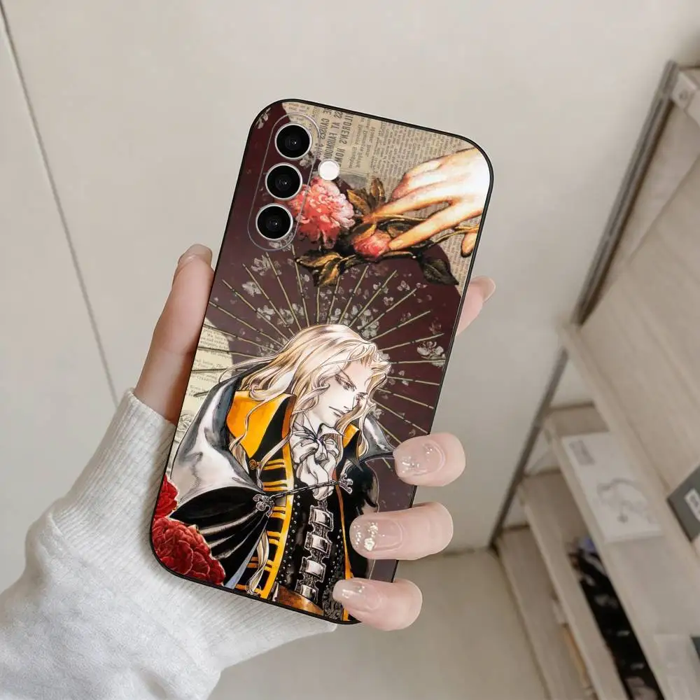 Фото Чехол для телефона Game C-Castlevania Alucard для Samsung Galaxy A73, A72, A71, A70, A53, A52, A51 и других моделей, мягкий черный чехол. №3