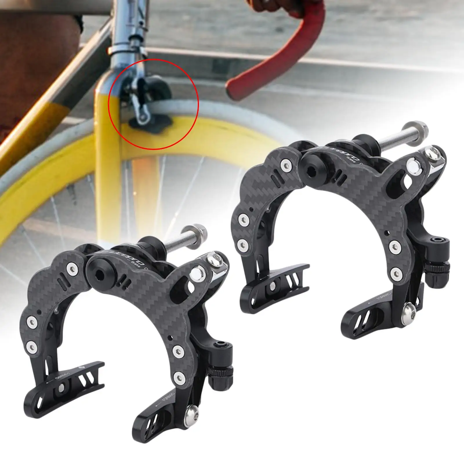 

Суппорт тормоза для велосипеда, передний и задний тормоз C-образной формы, двойной тормоз для шоссейных велосипедов, комплектующие для горн...