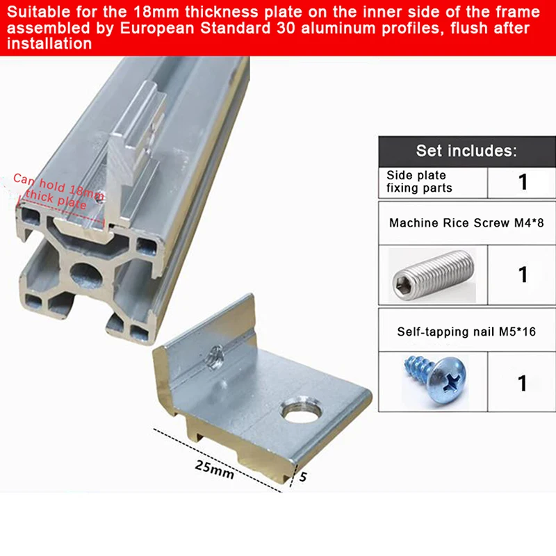 

Комплект креплений для алюминиевого профиля HELTC 2020 3030 4040