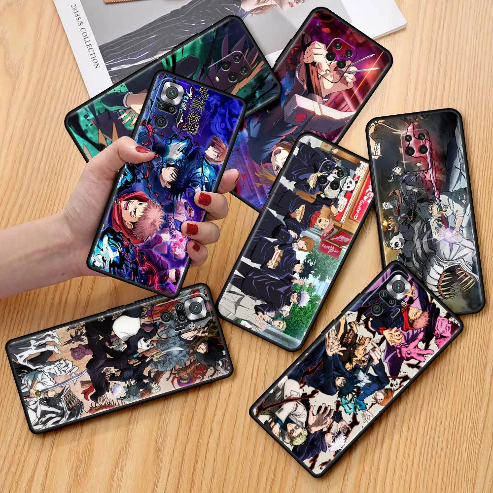 

Funda For Xiaomi Redmi Note 10 9 11 Pro Soft Phone Case 10S 9S K40 8 9A 9C 9T 7 10C 8T Silicone Cover Jujutsu Kaisen Anime Shell