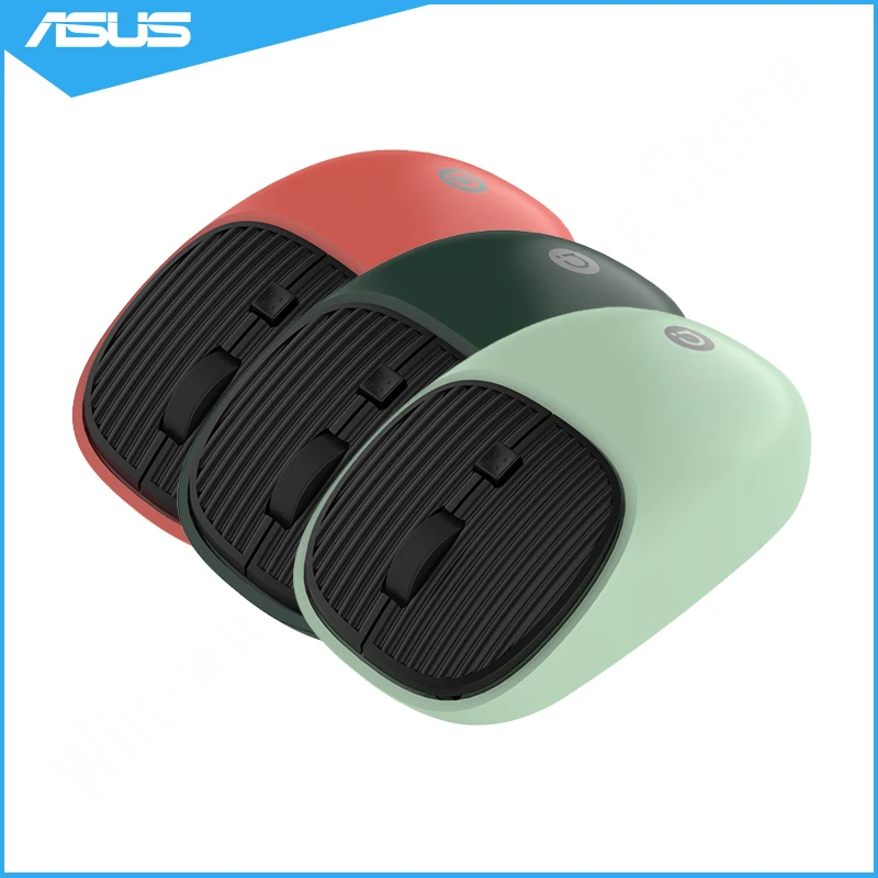Asus Adol MS006 Gaming Mouse 2.4GHz / BT Wireless Rechargeable Portable Ergonomic Mouse 1600 DPI For PC Laptop