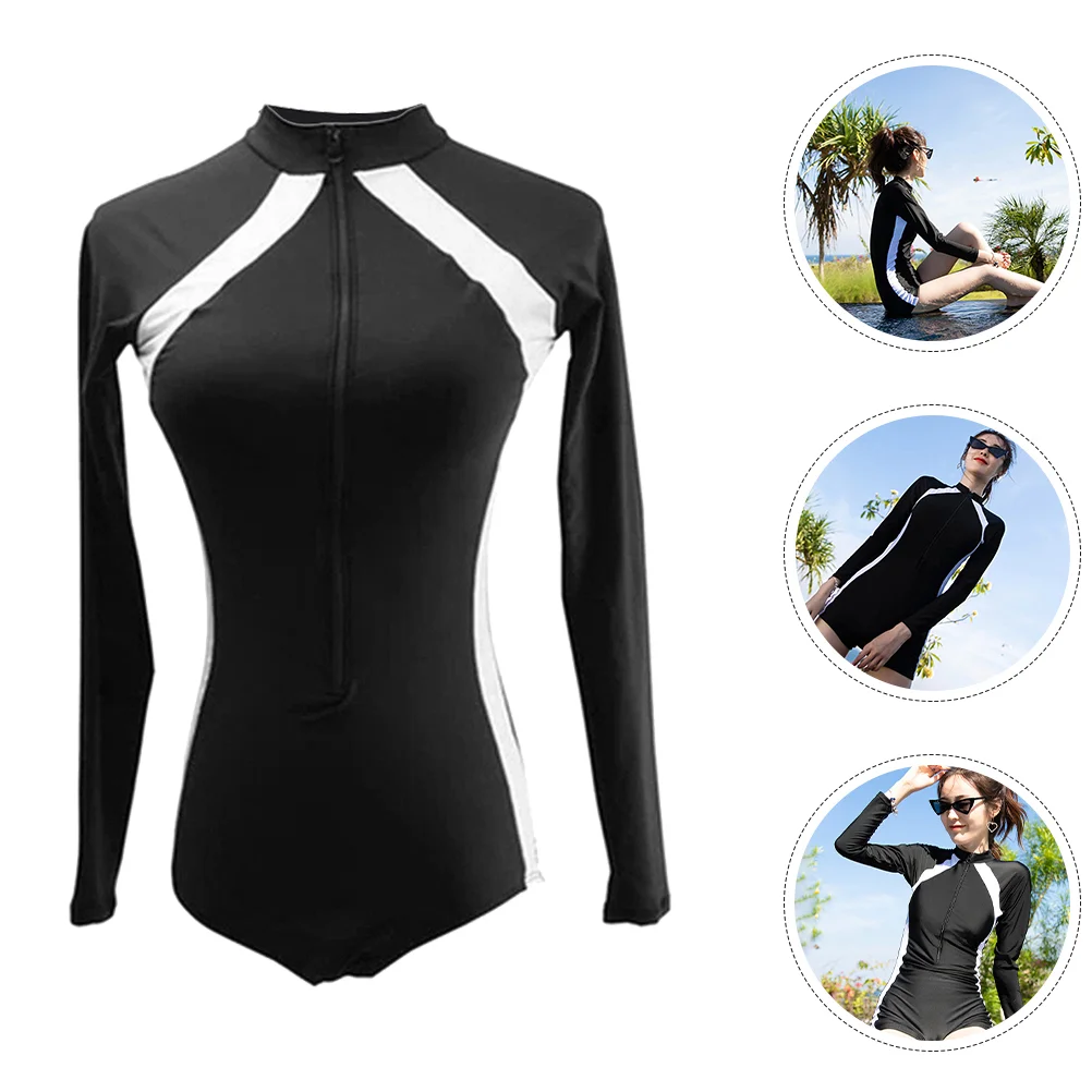

One Piece Swimsuit Long Sleeve Swimsuit Swimming Clothes Surfing Suit For Women