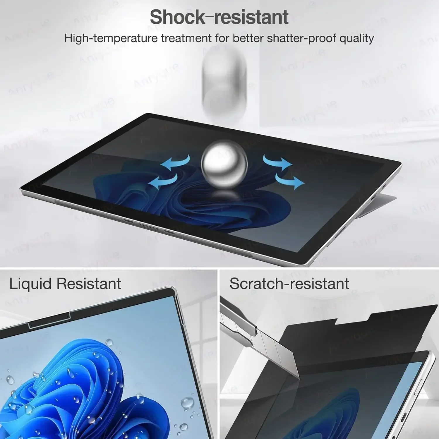 360 °   Защитная пленка для экрана Samsung Galaxy Tab S10 FE PlusS10 FE + 13,1 дюйма SM-X620 2025 Anti-Spy Privacy Filter с антибликовым покрытием (art.: 3920cdee77b98) - 3920cdee77b98